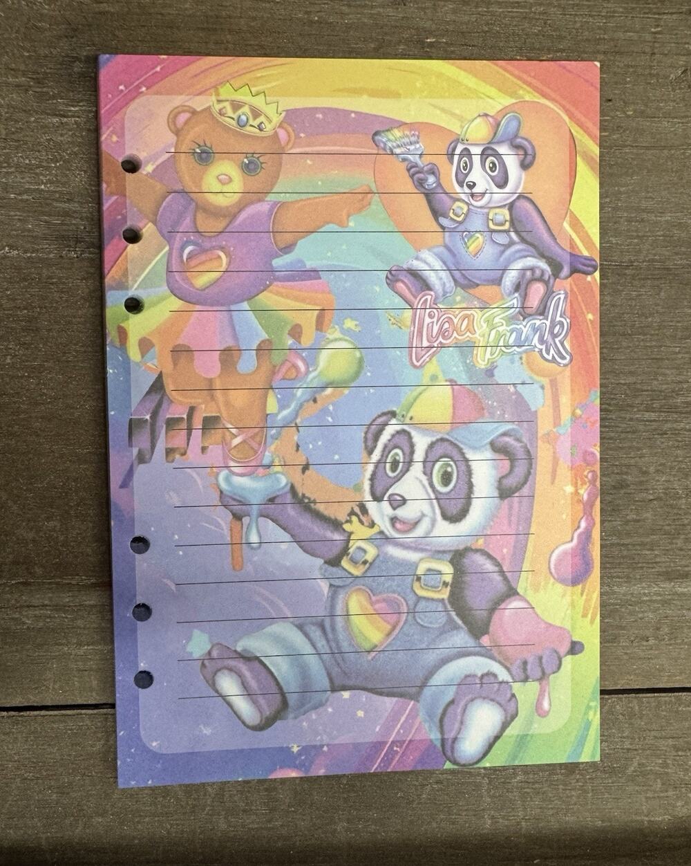 Lisa Frank Inspired Size A5 Refill Paper (50 Sheets)